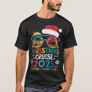 Kerstcruise 2025 Mannen Vrouwen Kinder Familiecrui T-shirt