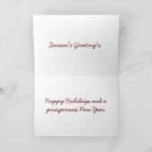 Kerstcruise Feestdagen Kaart (Binnen)