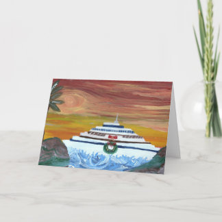 Kerstcruise Feestdagen Kaart