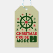Kerstcruisemodus op schip Kerstmis 2024 Cadeaulabel (Achterkant)