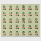 Kerstcruisemodus op schip Kerstmis 2024 Cadeaupapier (Vlak)