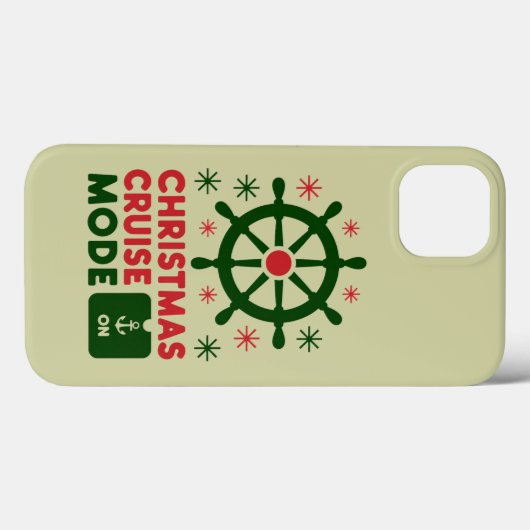 Kerstcruisemodus op schip Kerstmis 2024 Case-Mate iPhone Case (Achterkant (horizontaal))