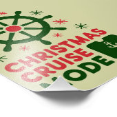 Kerstcruisemodus op schip Kerstmis 2024 Foto Afdruk (Hoek)