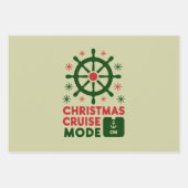 Kerstcruisemodus op schip Kerstmis 2024 Inpakpapier Vel (Voorkant)