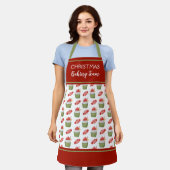 Kerstcupcake Baking Team Holiday Schort (Gedragen)