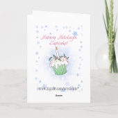 kerstcupcake feestdagen kaart (Achterkant)
