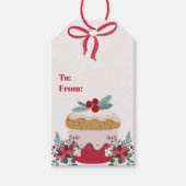 Kerstcupcake Holiday Goodies personaliseren Gift Cadeaulabel (Voorkant)
