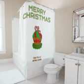 Kerstcupcake-showgordijn Douchegordijn (In situ)