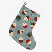 Kerstcupcake Stocking Grote Kerstsok (Voorkant (Hangend))