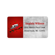 Kerstcute Red Robin Bird