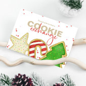Kerstcute Whimsical Sweet Cookie Exchange Inv Briefkaart