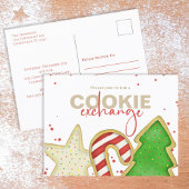 Kerstcute Whimsical Sweet Cookie Exchange Inv Briefkaart