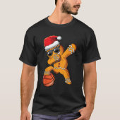kerstdabbing Gingerbrood Man Dab Cool Basketb T-shirt (Voorkant)