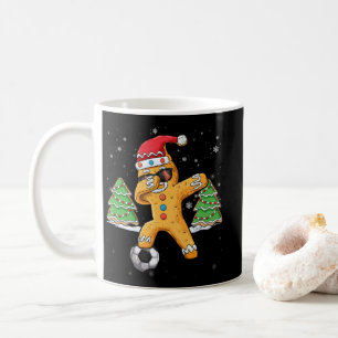 Kerstdabbing Gingerbrood Soccer Santa Koffiemok