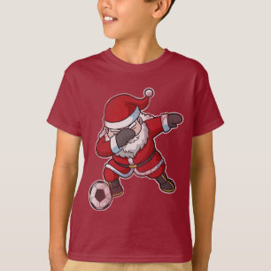 Kerstdabbing Santa Claus Soccer T-shirt