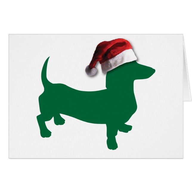 Kerstdachshund (Voorkant Horizontaal)