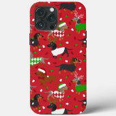 kerstdachshund, alle jassen Case-Mate iPhone case (Achterkant)