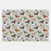 kerstdachshund, alle jassen inpakpapier vel (Voorkant 3)