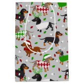 kerstdachshund, alle jassen medium cadeauzakje (Voorkant)