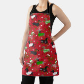 kerstdachshund, alle jassen schort (Insitu)