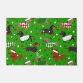 Kerstdachshund Alle katten Doormat Deurmat (Voorkant)