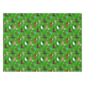 kerstdachshund Alle munten Tafelkleed (Voorkant (Horizontaal))