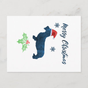 Kerstdachshund Briefkaart