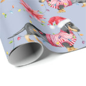 Kerstdachshund Cadeaupapier (Rol Hoek)