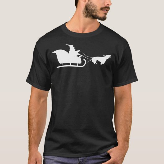 kerstdachshund Dog Wiener Sause Dog T-shirt (Voorkant)