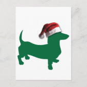 Kerstdachshund Feestdagenkaart (Voorkant)