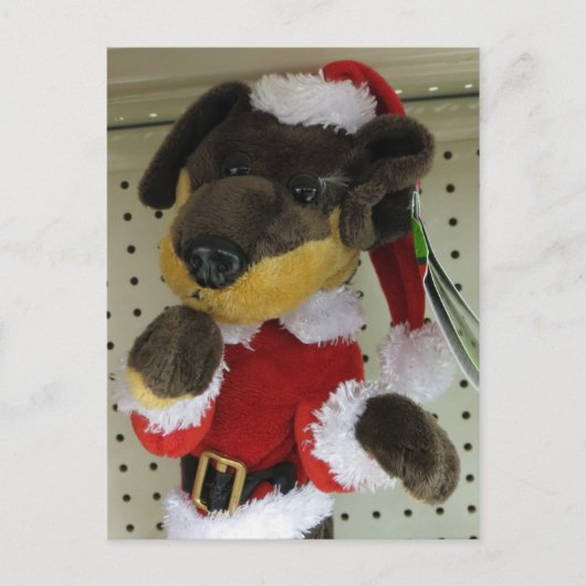 Kerstdachshund Feestdagenkaart (Voorkant)