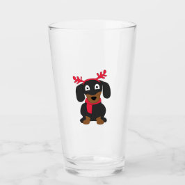 kerstdachshund glas