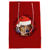 kerstdachshund-hond Aangepaste cadeautas (Achterkant)