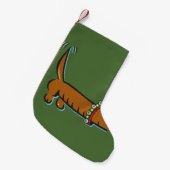 Kerstdachshund Kleine Kerstsok (Voorkant (Hangend))