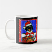 Kerstdachshund Koffiemok (Links)