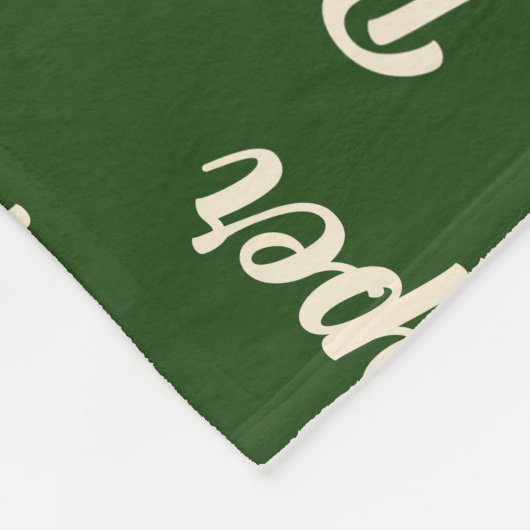 Kerstdachshund met Dog's naam Fleece Deken (Hoek)