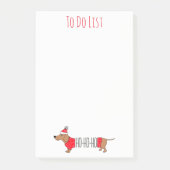 Kerstdachshund Post-it® Notes (Voorkant)