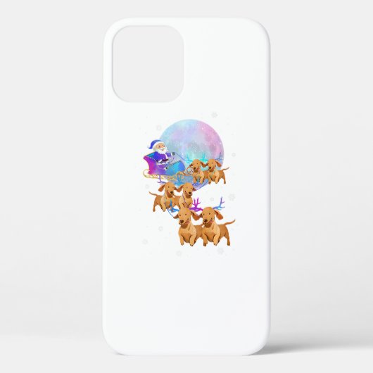 Kerstdachshund Reindeer Santa Dog Mam Case-Mate iPhone Case (Achterkant)