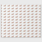 kerstdachshund SaUSE Dog wrappapier Cadeaupapier (Vlak)