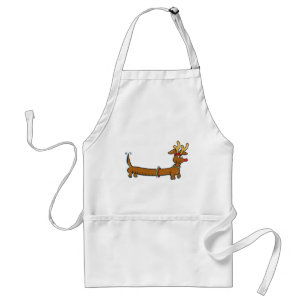Kerstdachshund Standaard Schort
