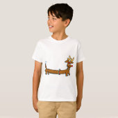 Kerstdachshund T-shirt (Voorkant volledig)