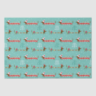 Kerstdachshund Tissuepapier