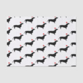 kerstdachshunds en kerstmanden tissuepapier (Voorkant)