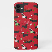 kerstdachshunds Red Case-Mate iPhone Case (Achterkant)