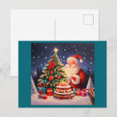 Kerstdag 10 feestdagenkaart (Voorkant / Achterkant)