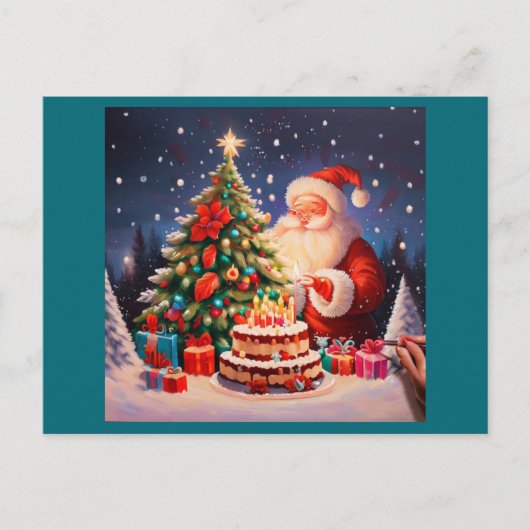 Kerstdag 10 feestdagenkaart (Voorkant)