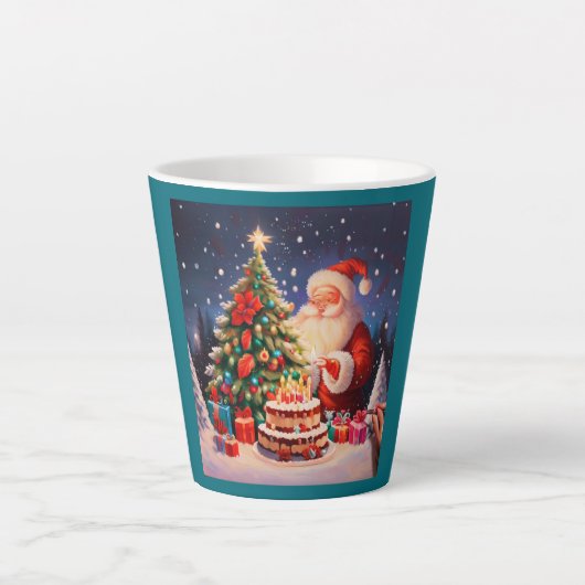 Kerstdag 10 latte mok (Voorkant)