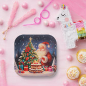 Kerstdag 10 papieren bordje (Feest)