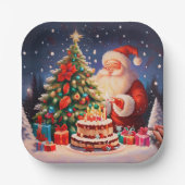 Kerstdag 10 papieren bordje (Voorkant)