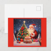 Kerstdag 11 feestdagenkaart (Voorkant / Achterkant)